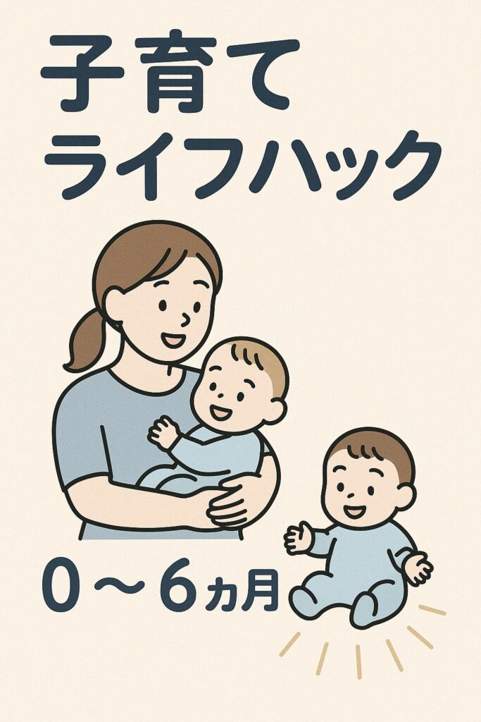 【保存版】0〜6ヶ月の子育てライフハック｜1ヶ月・3ヶ月・6ヶ月の月齢別で楽になるコツ